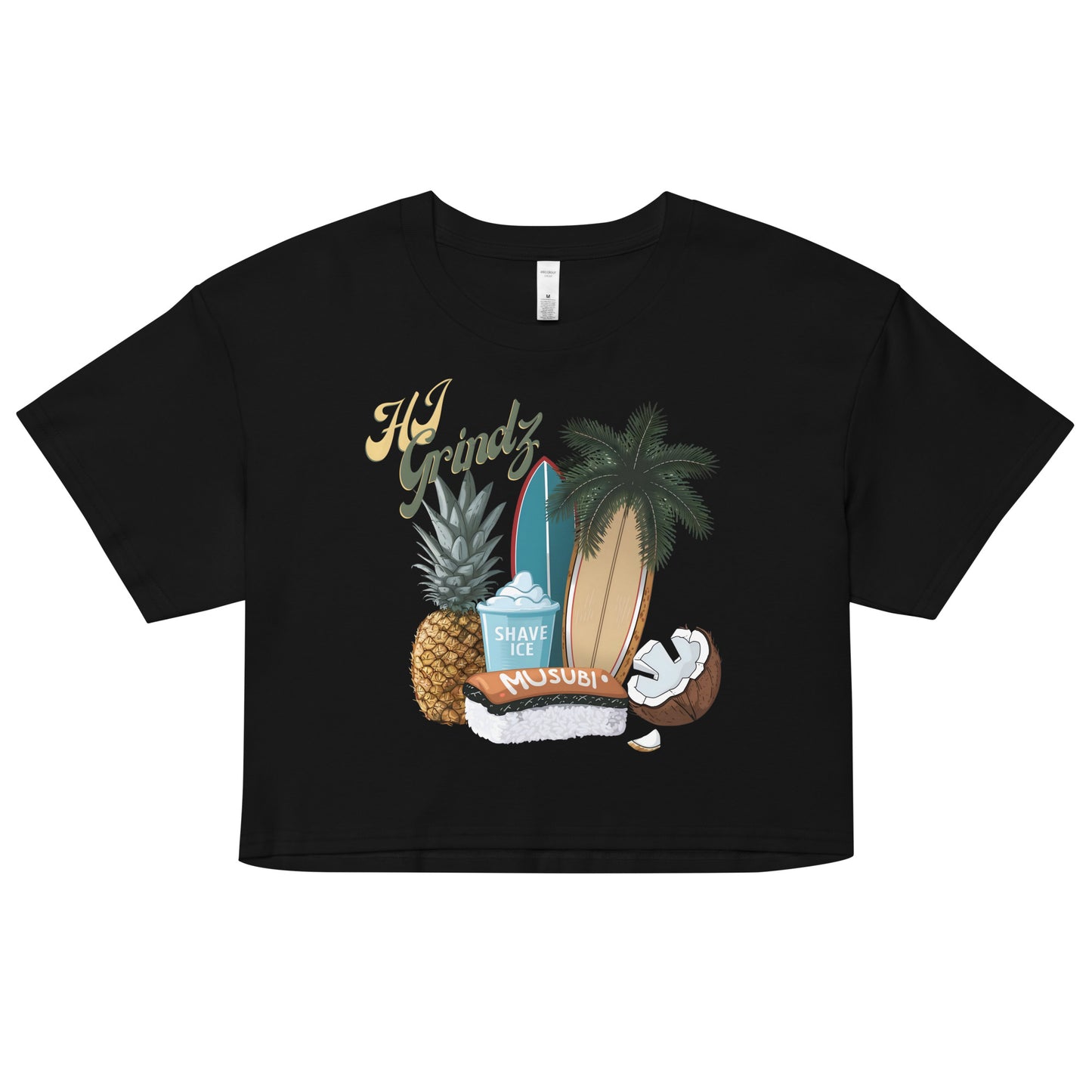 HI Grindz Crop Top