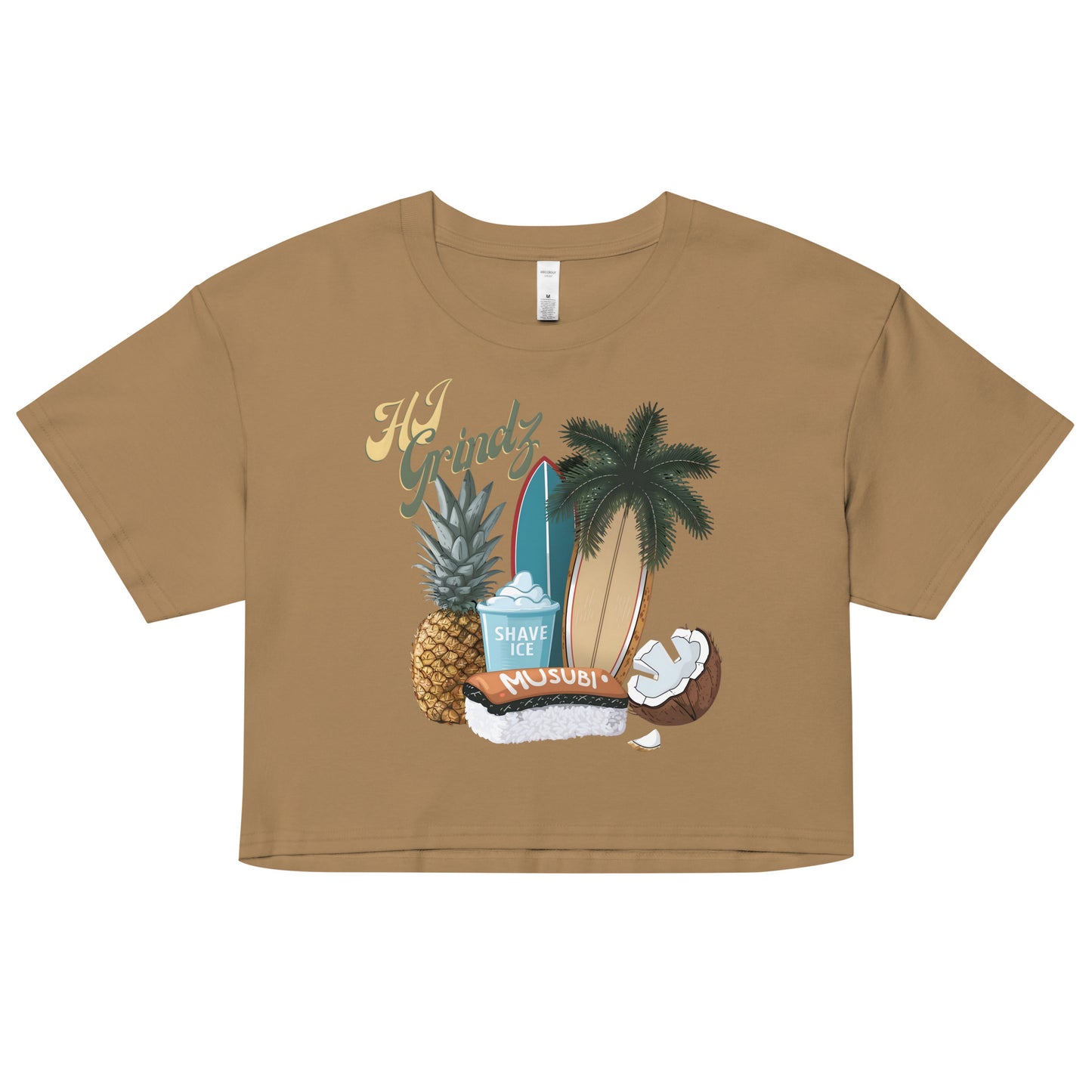 HI Grindz Crop Top