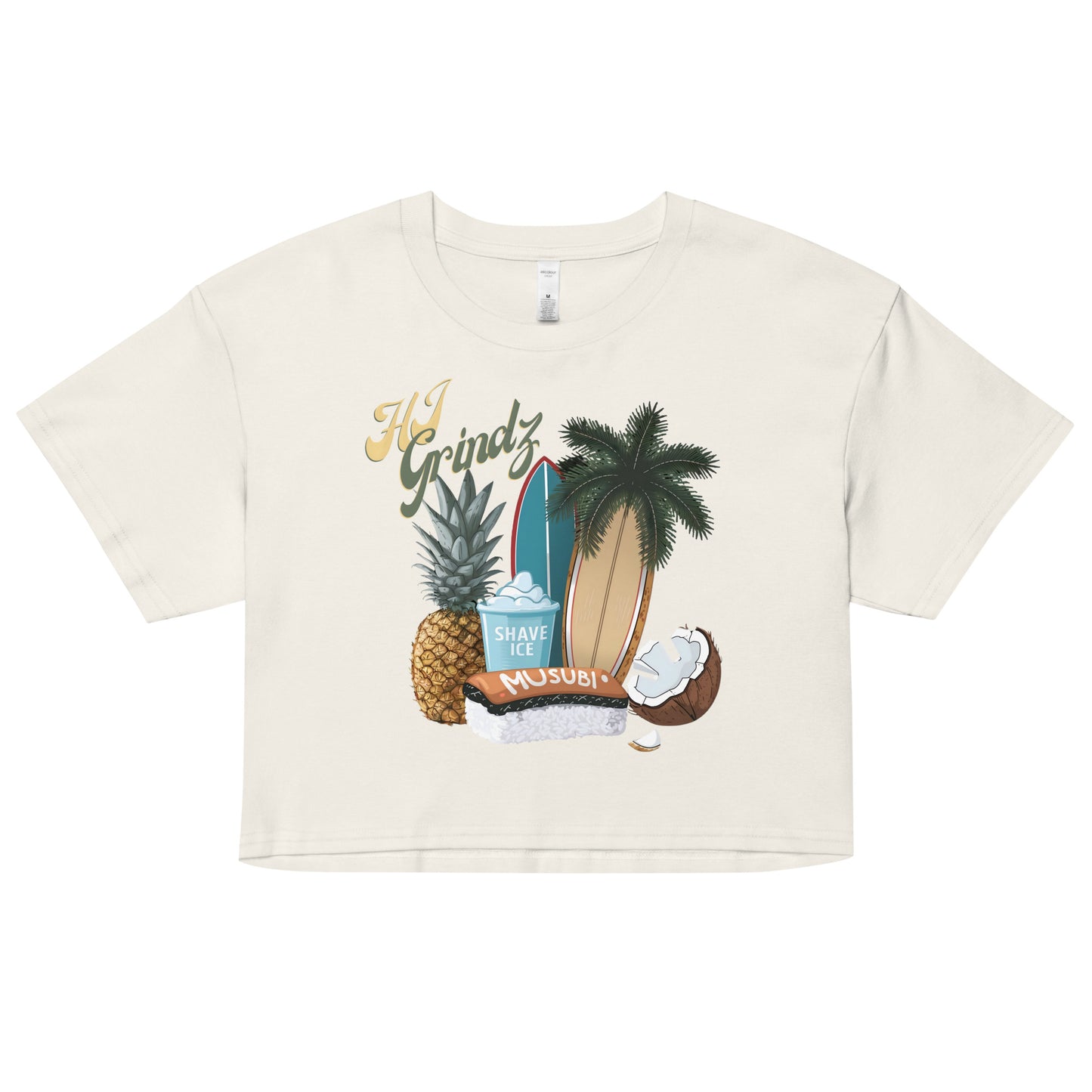 HI Grindz Crop Top