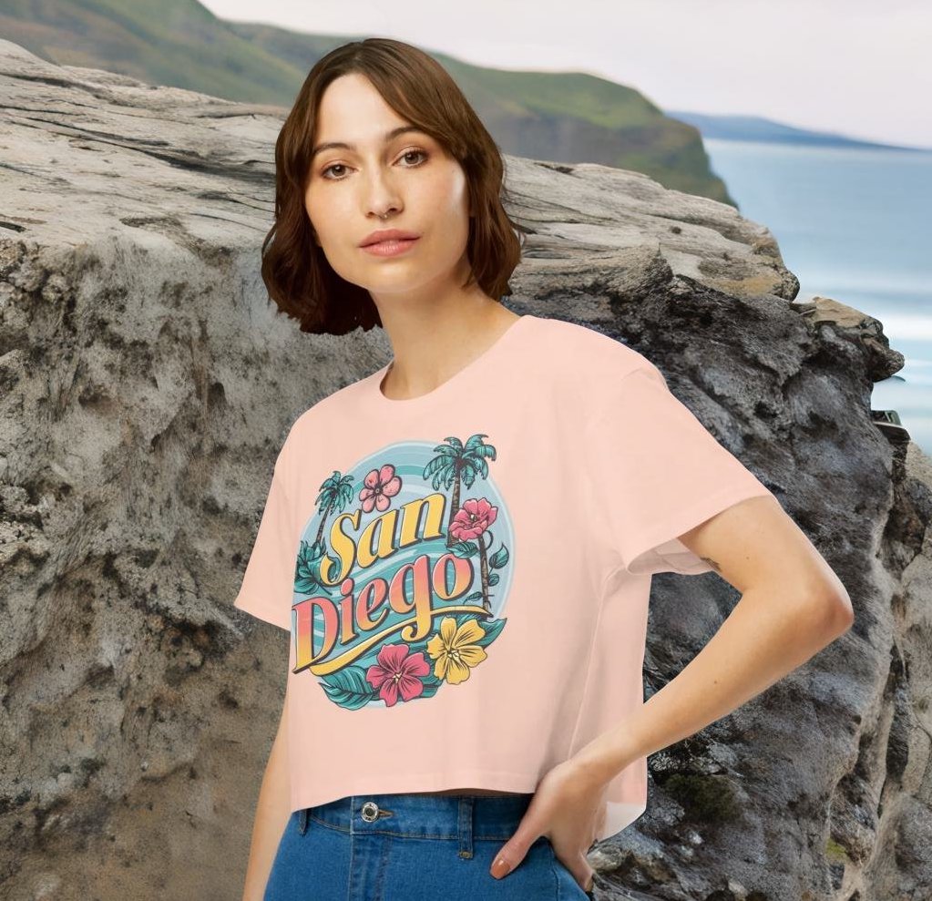 San Diego Bloom Crop Top