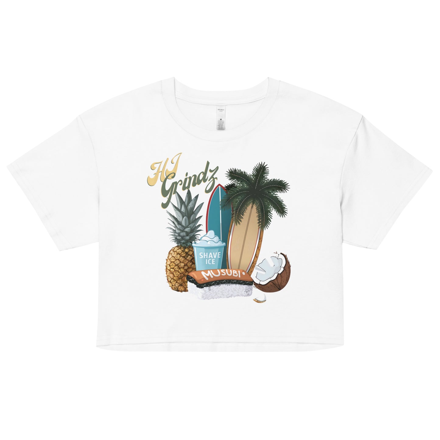 HI Grindz Crop Top