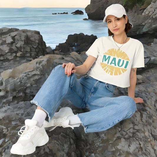 Maui Sunshine Glow Crop Top