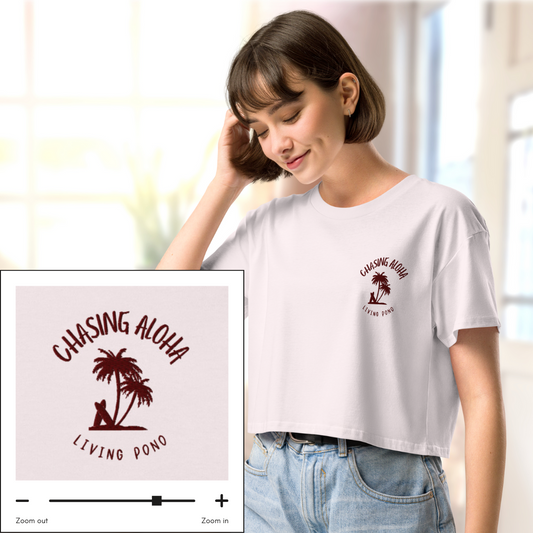 Pono Palms Crop Top - Orchid Mist