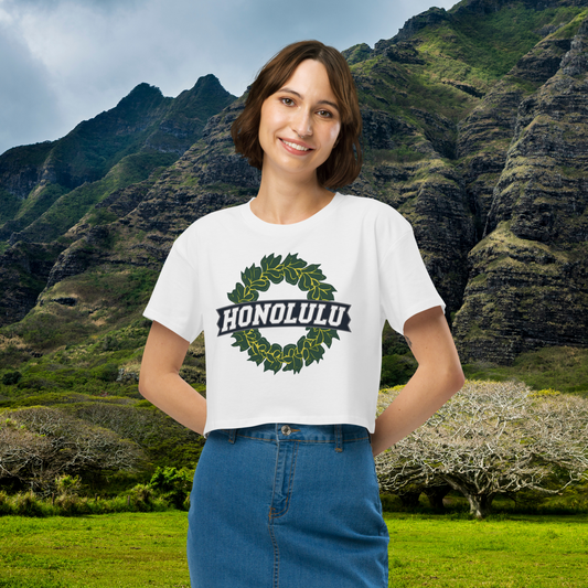 Lei of Honolulu Crop Top