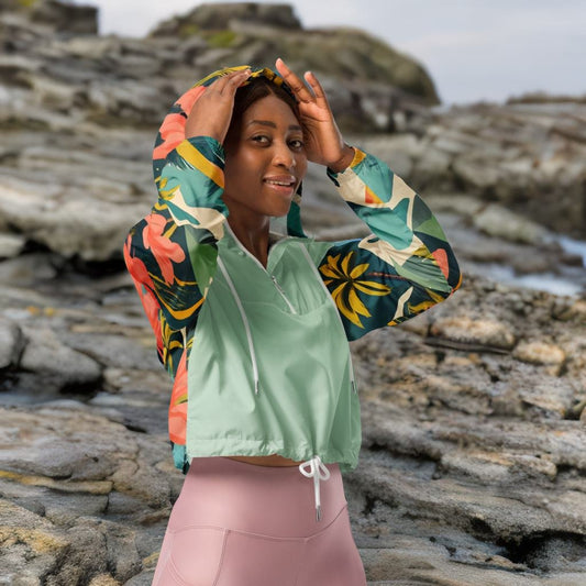 Island Breeze Cropped Windbreaker