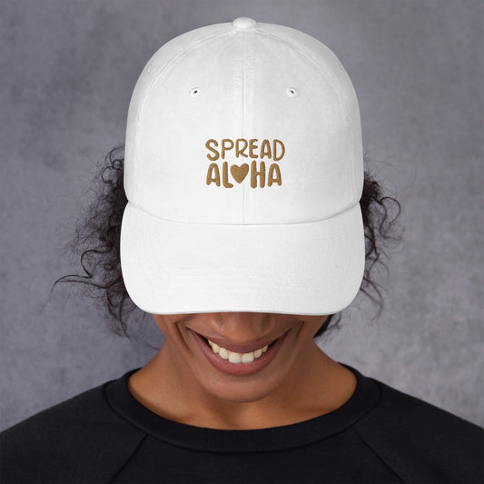 Spread Aloha Dad Hat - Ivory Shores