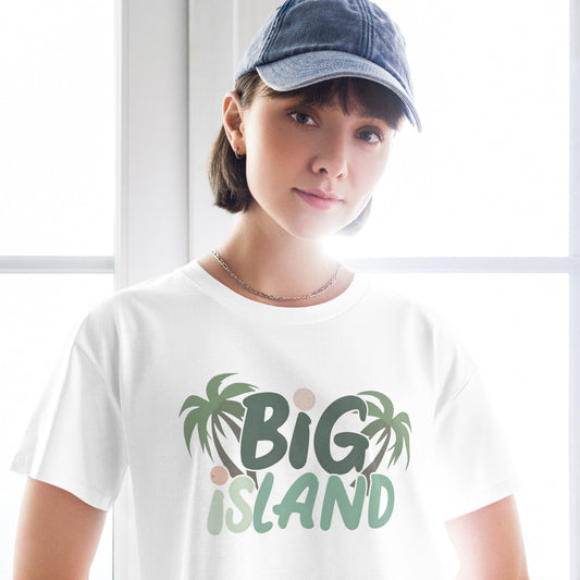 Palm Paradise Big Island Crop Top