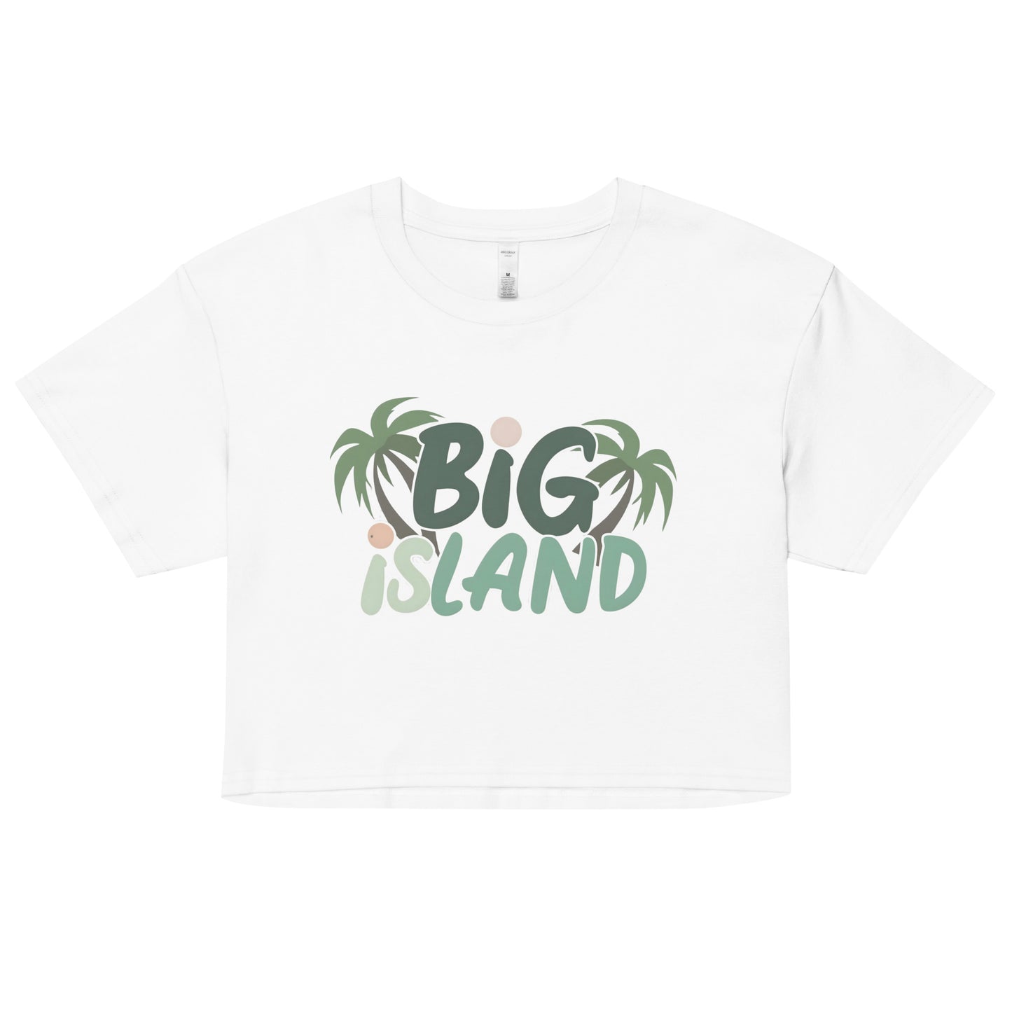 Palm Paradise Big Island Crop Top